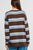 Natasha Knit Top By Betty Basics - Chocolate/Blue/Pink Stripe