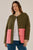 Quincy Jacket By Betty Basics - Khaki/Pink