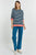 Tyra Sweat By Betty Basics - Navy/White Stripe