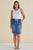 Augie Denim Skirt By Betty Basics - Denim Blue