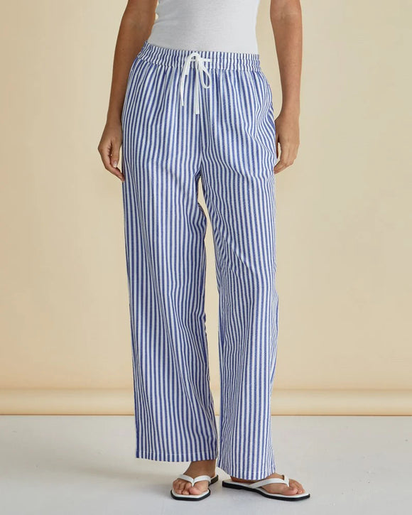 Georgie Pants - Navy Stripe
