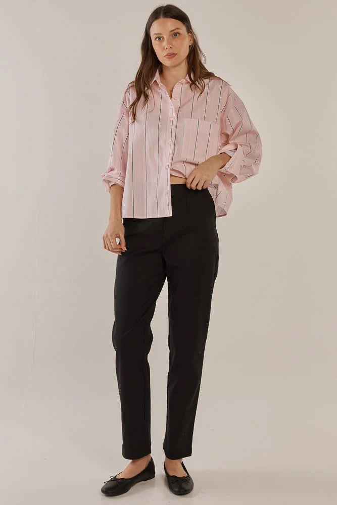 Paloma Straight Leg Pant By Betty Basics - Black