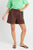 Quinn Cotton Short By Betty Basics - Chocolate