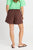 Quinn Cotton Short By Betty Basics - Chocolate