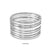 Zinc Alloy Hinged Bangle - Rhodium Plated