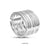 Zinc Alloy Hinged Bangle - Rhodium Plated