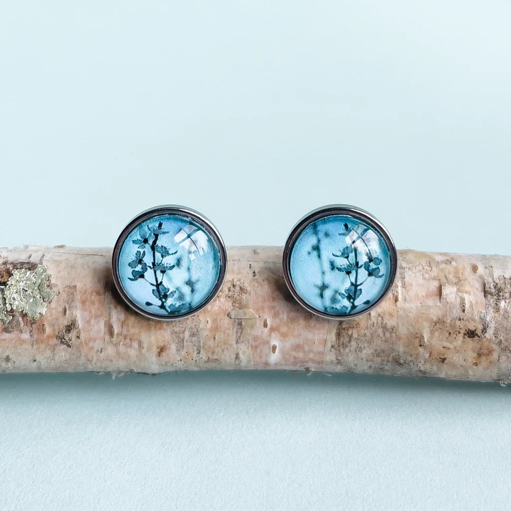Blue Blossom - Stud Earrings