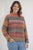 Billie Stripe Jumper By Bromley - Orange
