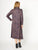 Margie Cowl Print Dress By Cordelia St - Purple