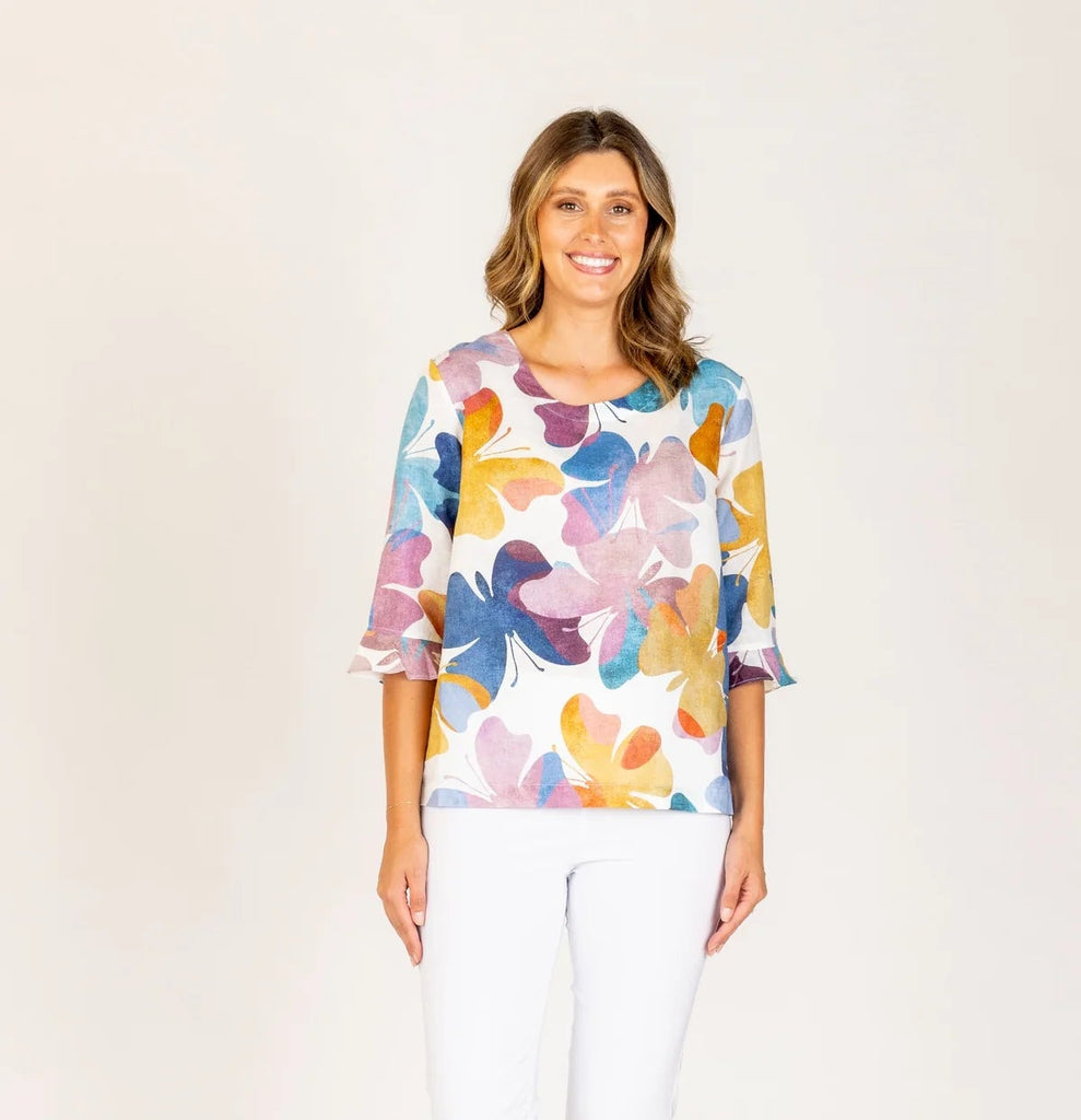 Butterfly Top In Mauve