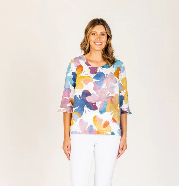 Butterfly Top In Mauve