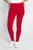 Pull On Stretched Jegging By Cafe Latte - Red