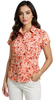 Cap Sleeve Pocket Shirt - Floral