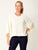 Colour Pop Balloon Sleeve Top By Luna Sky - Winter White