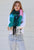 Winter Scarf - Green/Pink