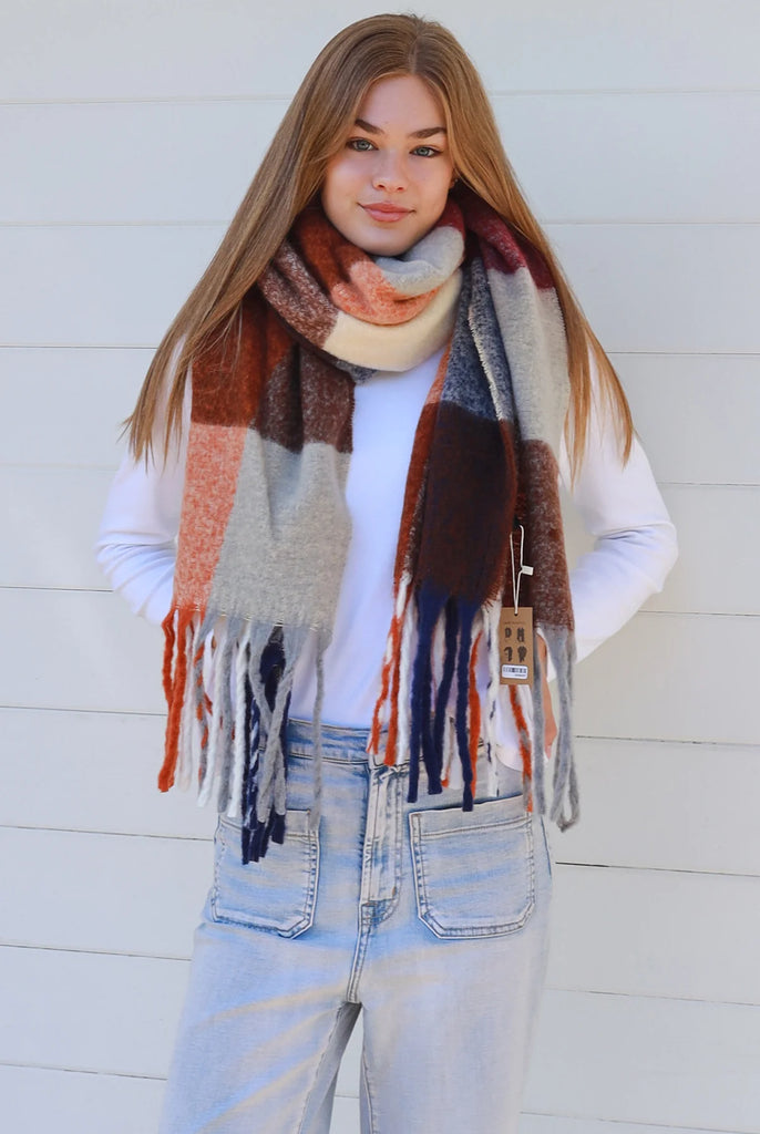 Winter Scarf - Multi Check