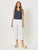 Santorini Cotton Pant By Threadz - White