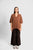 Knit Poncho By Fields - Chestnut