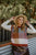 Birdseye Check Vest By Fields - Cognac Combo
