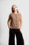 Button Up Vest By Fields - Brown Combo