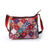 Leather Crossbody Flower Patch Bag Multi
