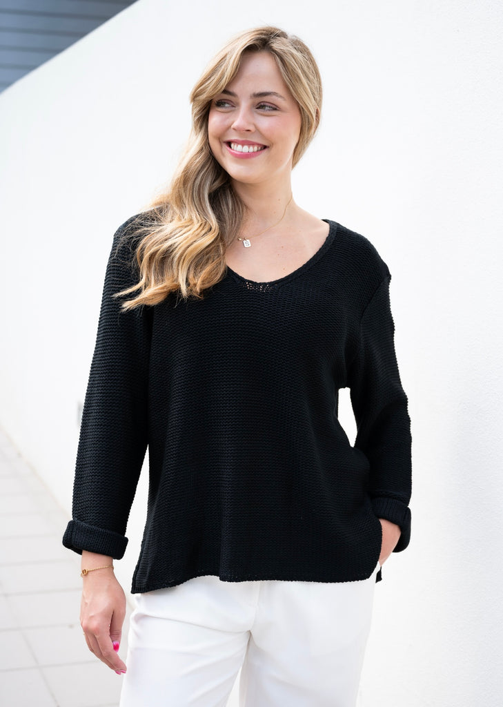 Amber Knit - Black