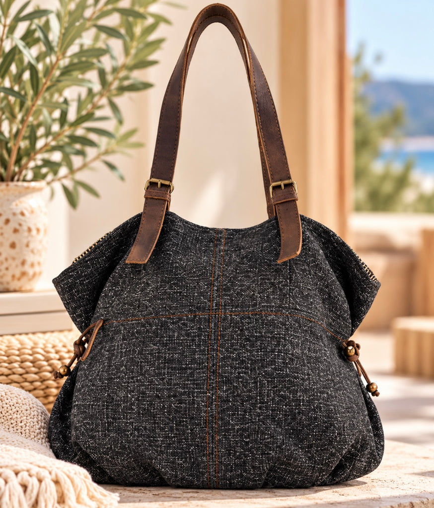 Four Points Of The Compass Weekender/Shoulder Bag - Graphite