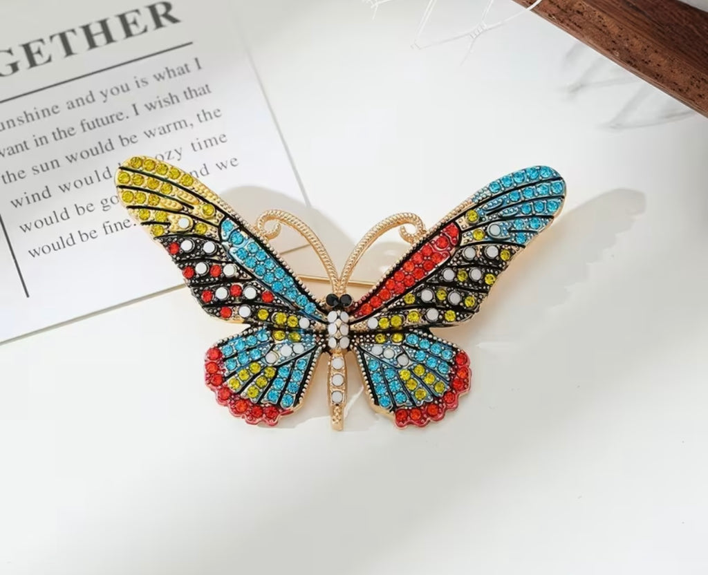 Butterfly Brooch - Multi