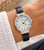 Bangle Watch - Silver/Black