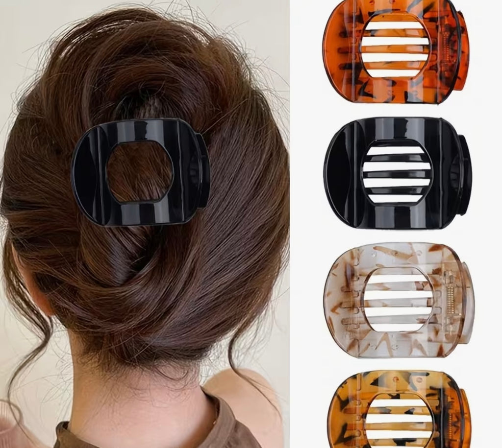 Flat Style Flat Hair Clip - Orange