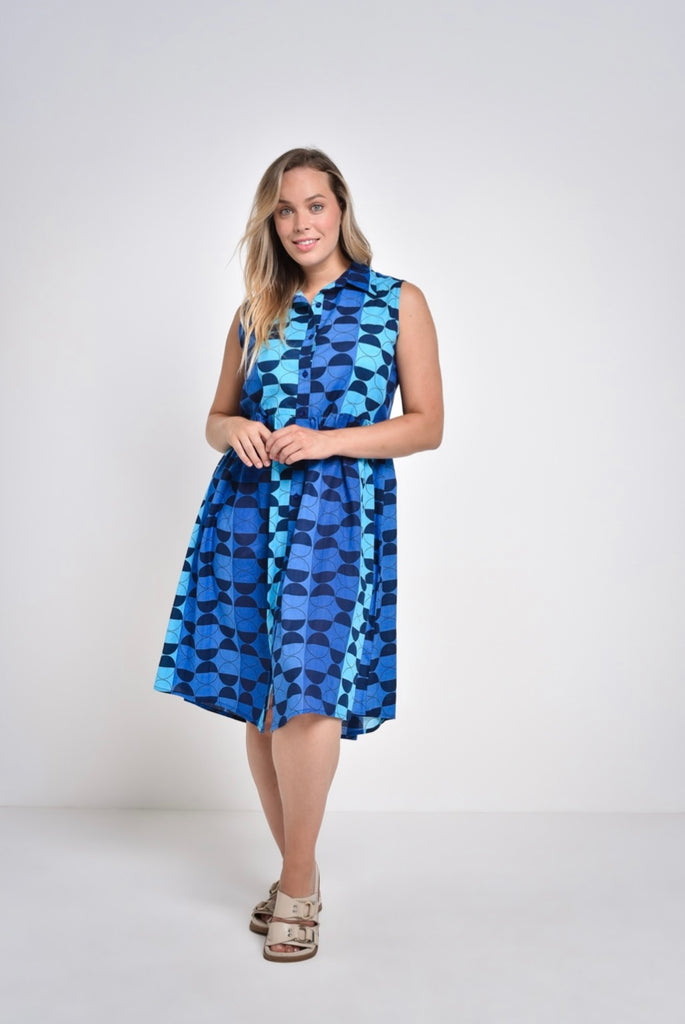 Sleeveless Collared Dress By Saint Lori