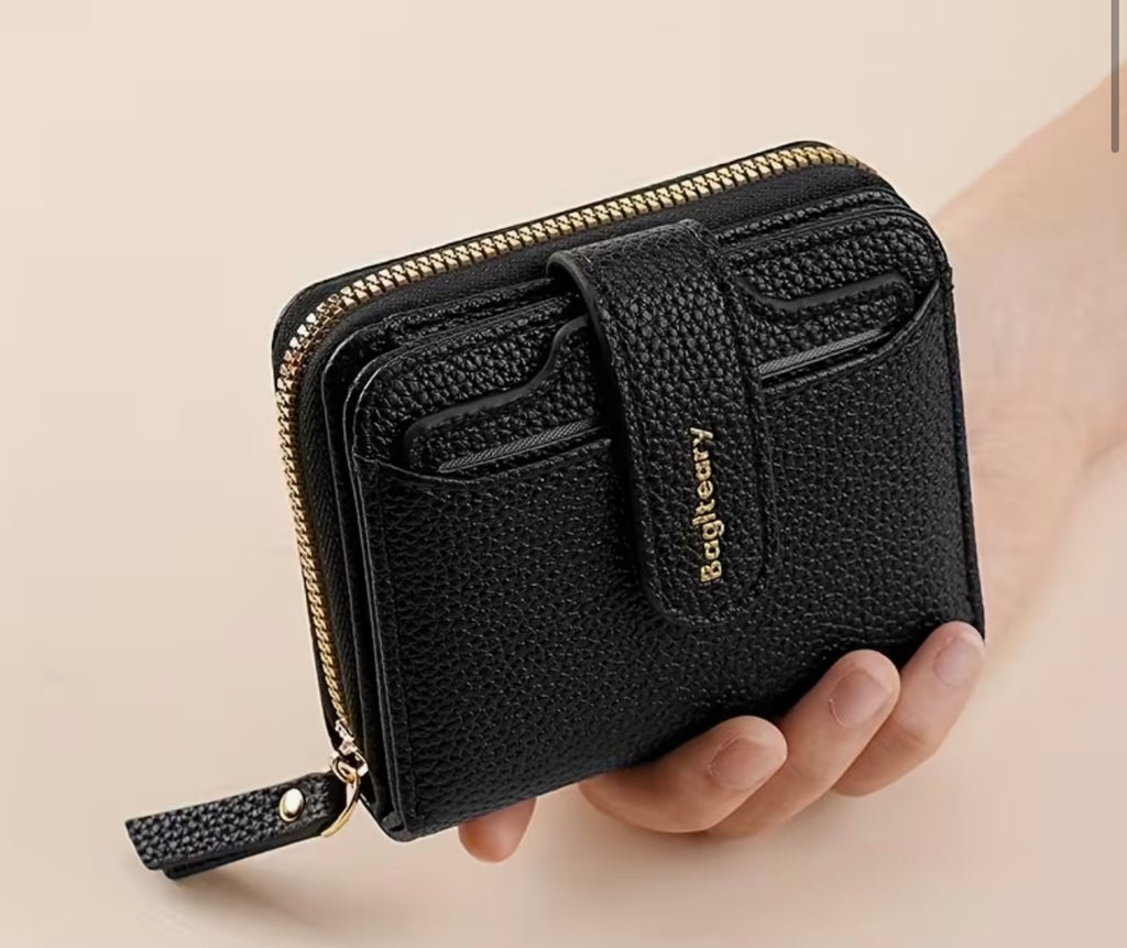 Solid Colour Wallet - Black