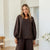 Giocosa Linen Top - Chocolate