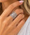 Metal Open Cut Ring/Open Shank - Rhodium
