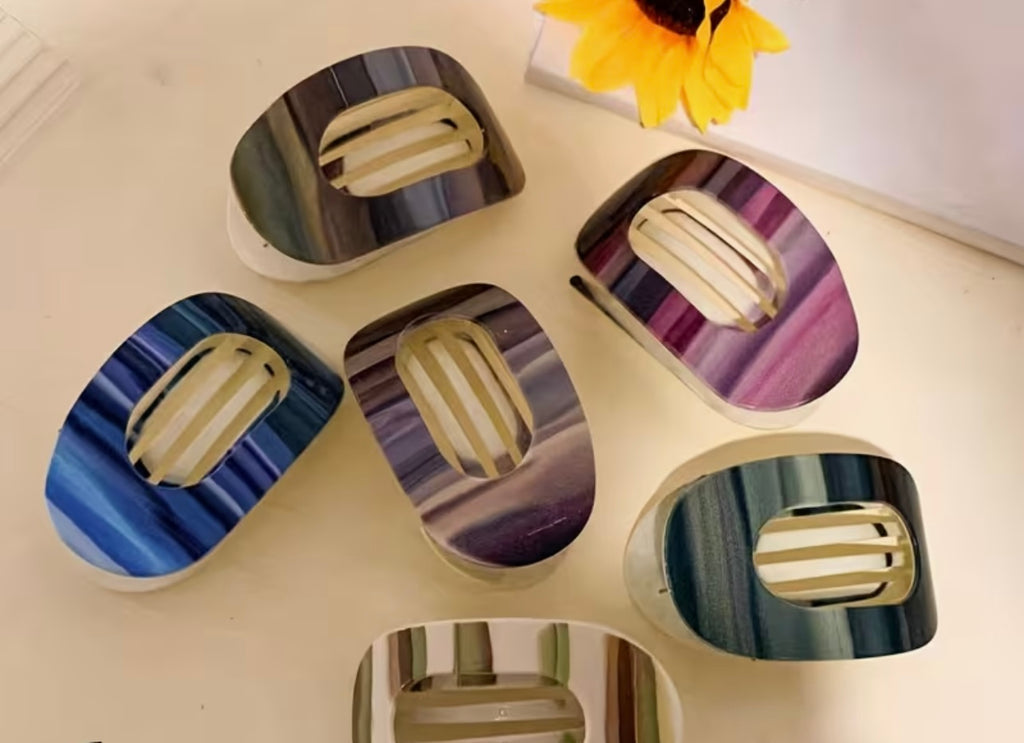 Flat Style Flat Hair Clip - Purple