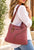 The Wanderer Crossbody Jute Bag - Aubergine