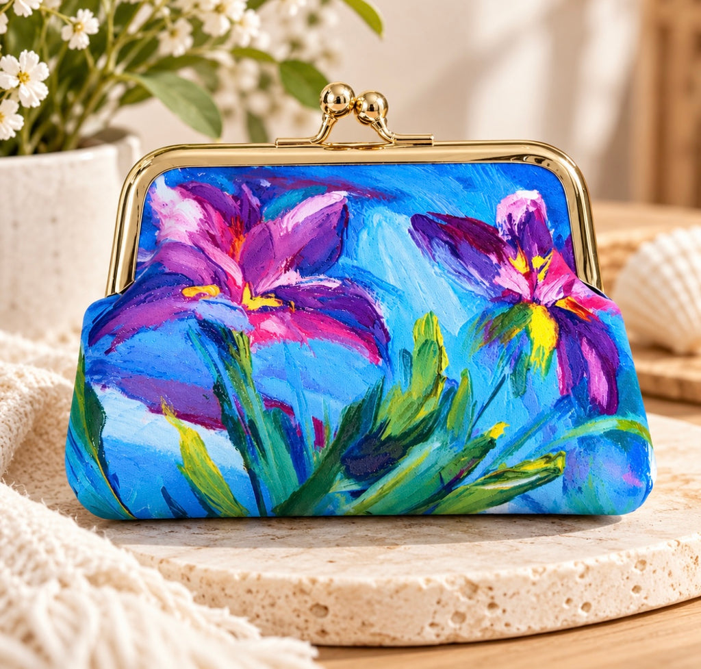 Kiss Lock Purse - Print