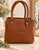 Rope Handle Brown Handbag