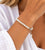 Pearl Knotted Bracelet - Rhodium/Cream