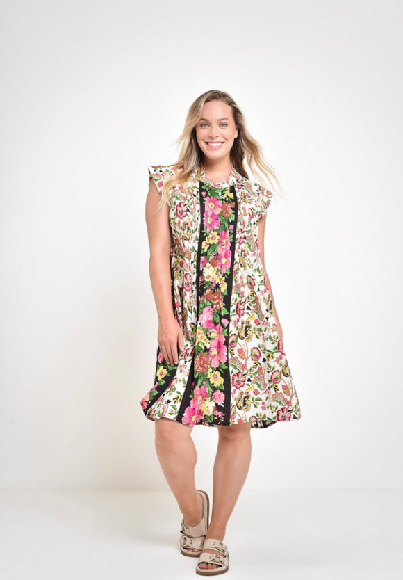 Pintuck Pocket Dress By Saint Lori