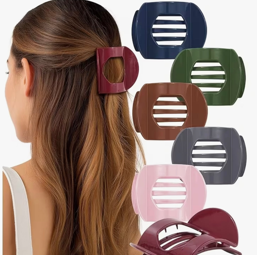 Flat Style Flat Hair Clip - Brown