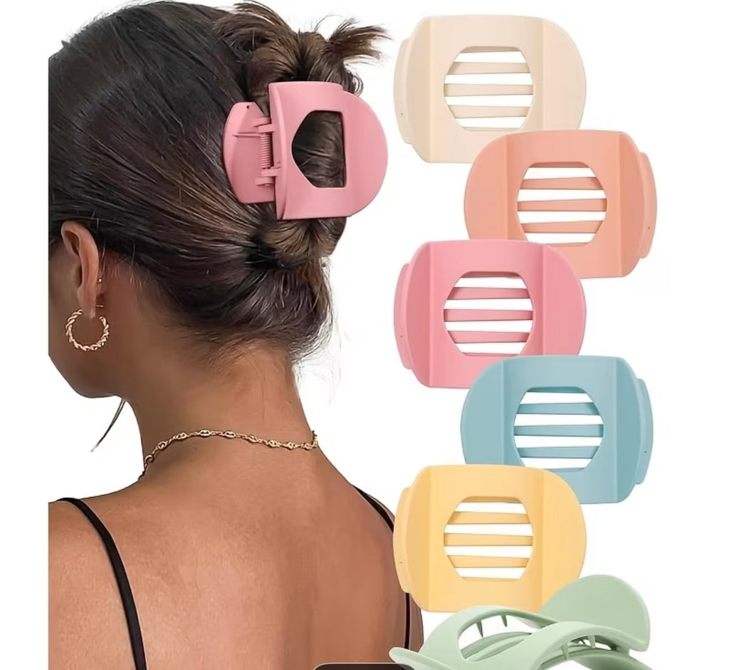 Flat Style Flat Hair Clip - Pink