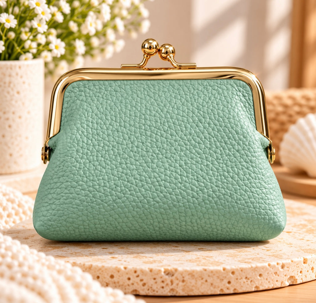 Kiss Lock Purse - Green
