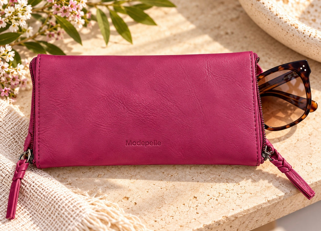 Leather Optical/Phone Case By Modapelle - Pink