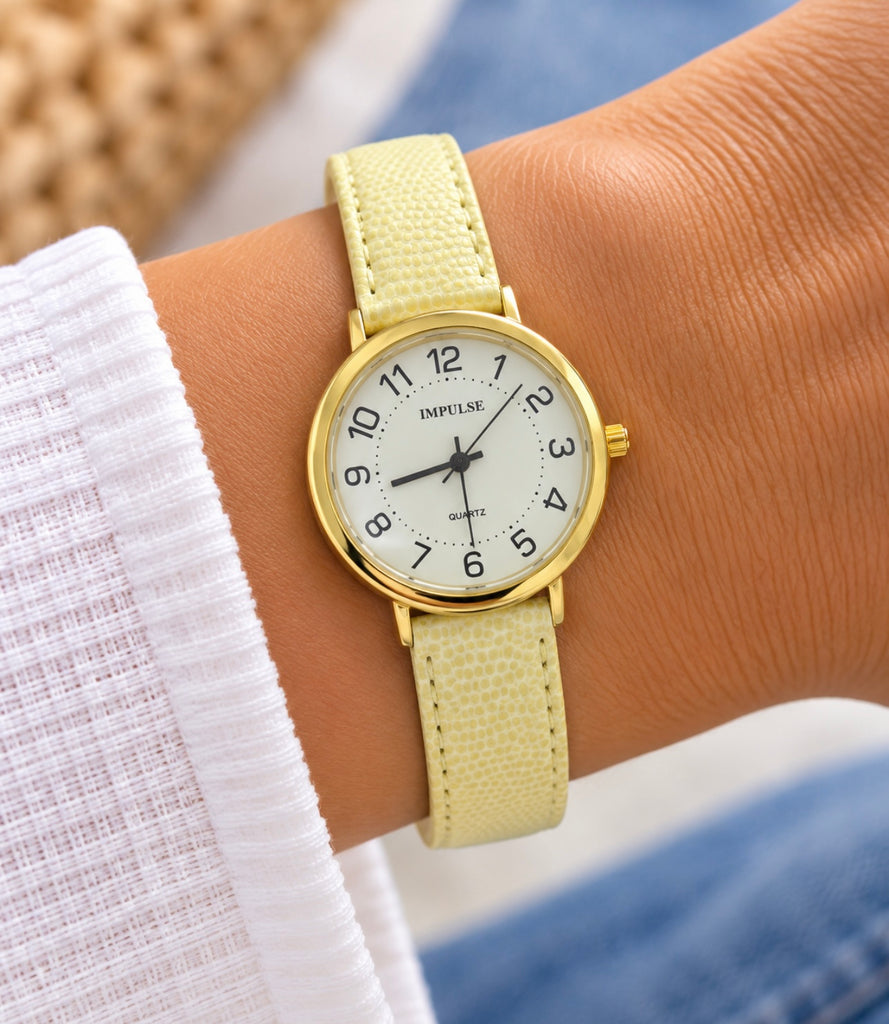 Lizard Slap Watch - Gold/Stone