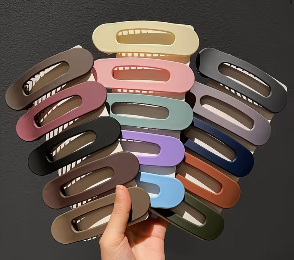 Flat Matte Hair Claw - Lilac