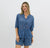 Aurora Sheer Linen Shirt - Denim Blue