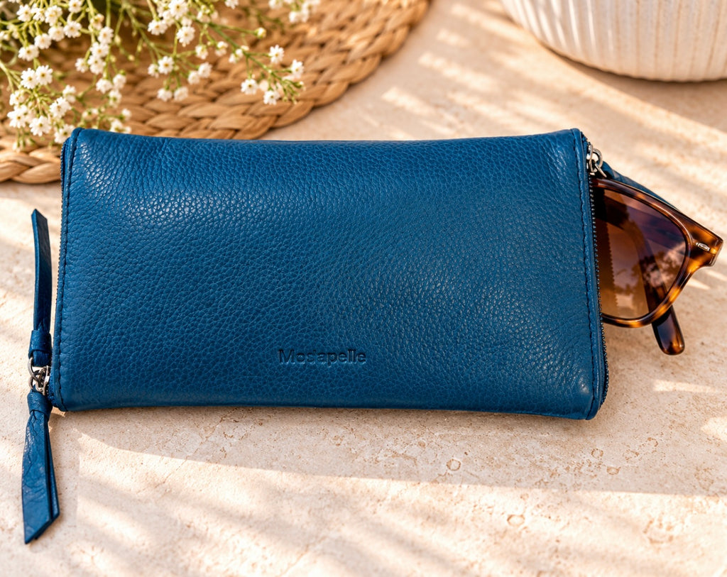Leather Optical/Phone Case By Modapelle - Denim