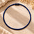 Zsiska Bliss Magnetic Closure Cord Necklace -  Navy
