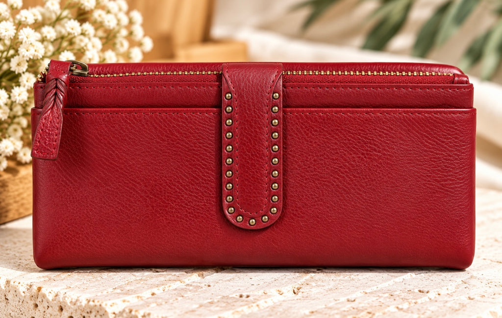 Ladies Leather Wallet By Modapelle -  OxBlood
